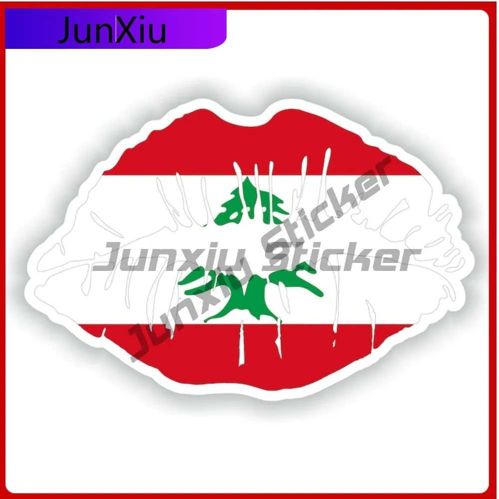 

Lebanon Flag Emblem Lips Vinyl Decals Graphic Motorcycle Accessories Stickers Motorhome Rv Caravan Sticker Funny Decorations Cur