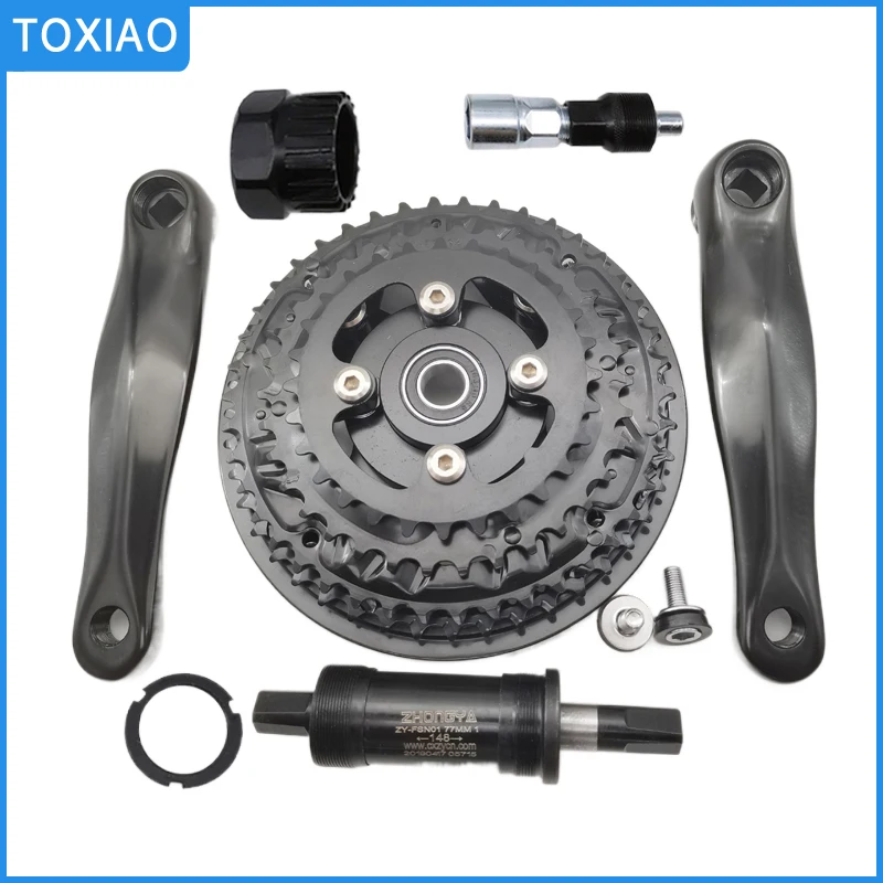 

Mountain Bike Middle Drive Motor Accessory BB mtb bicycle 3-speed chain wheel crank set for DIY Ebike Conversion Kit