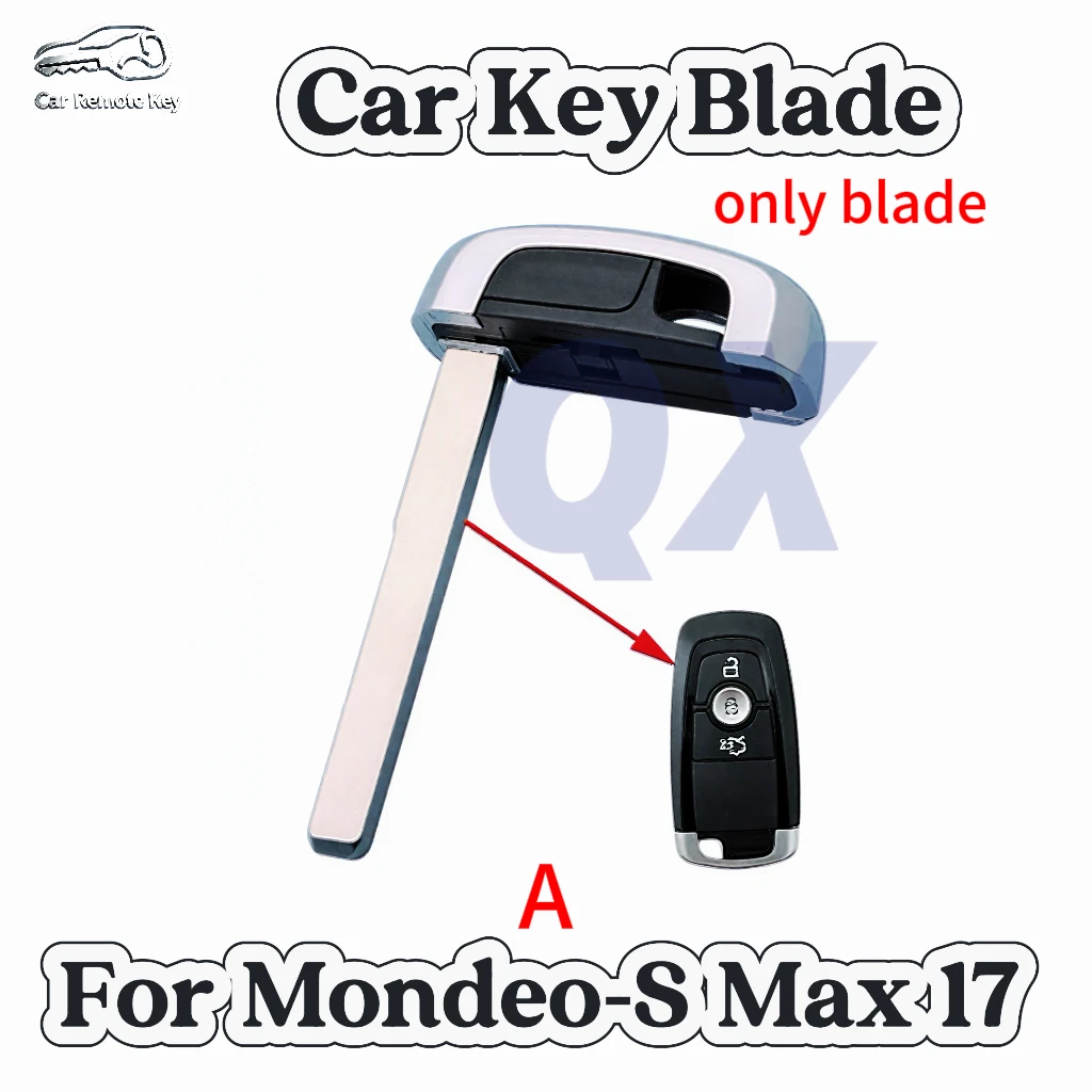 Remote Smart Emergency Key For Edge Mondeo-S Max Focus TransitCustom Ranger Lincoln MKZ MKC Keyless Uncut Blade