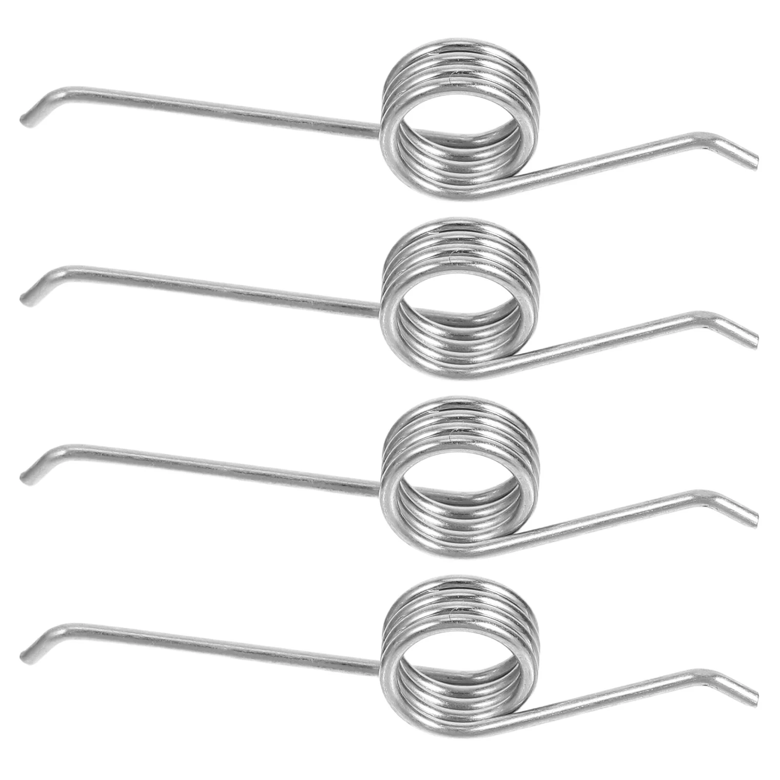 

4pcs Stainless Steel Torsional Springs Lid Replacement Parts Smooth Closing Mechanism Metal Spring For Garbage Bin