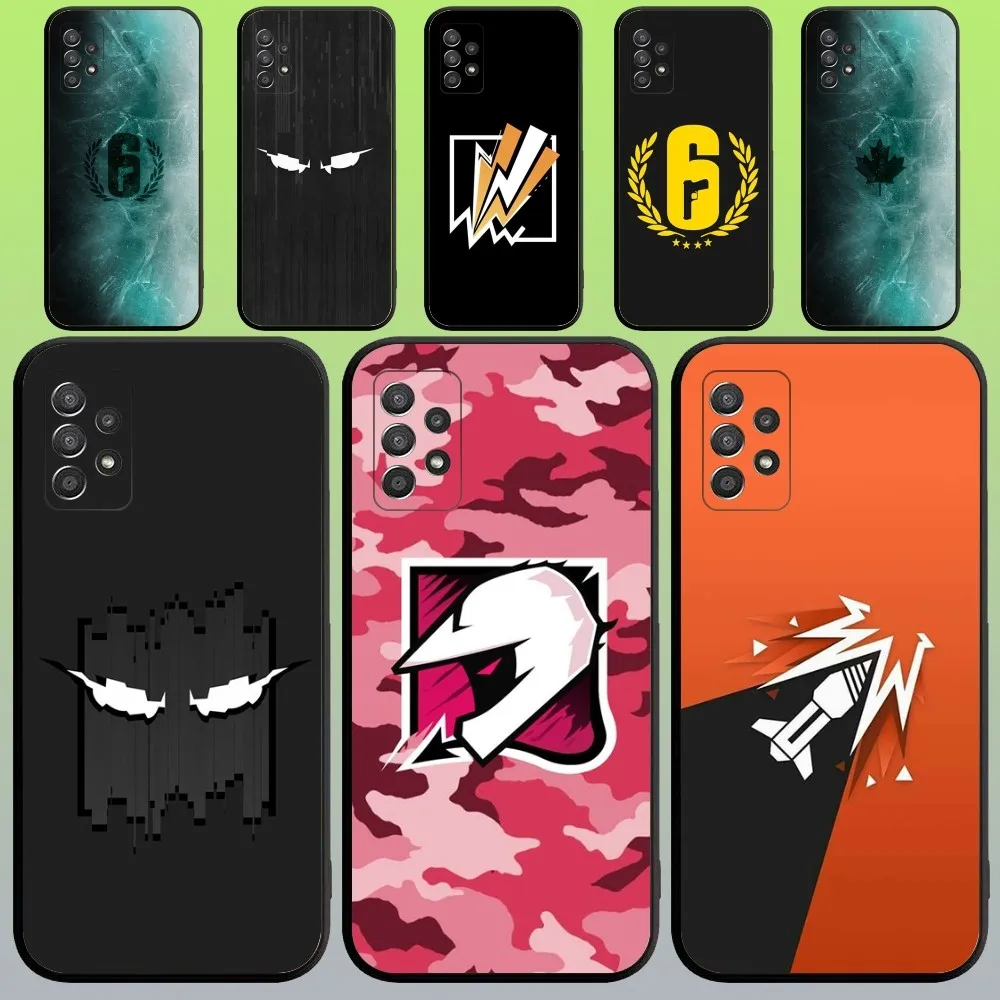 Rainbow Six Siege Game Phone Case For Samsung Galaxy A20,A21s,A22,A31,A32,A52,A53,A72,73,A80,A91 Soft Black Cover