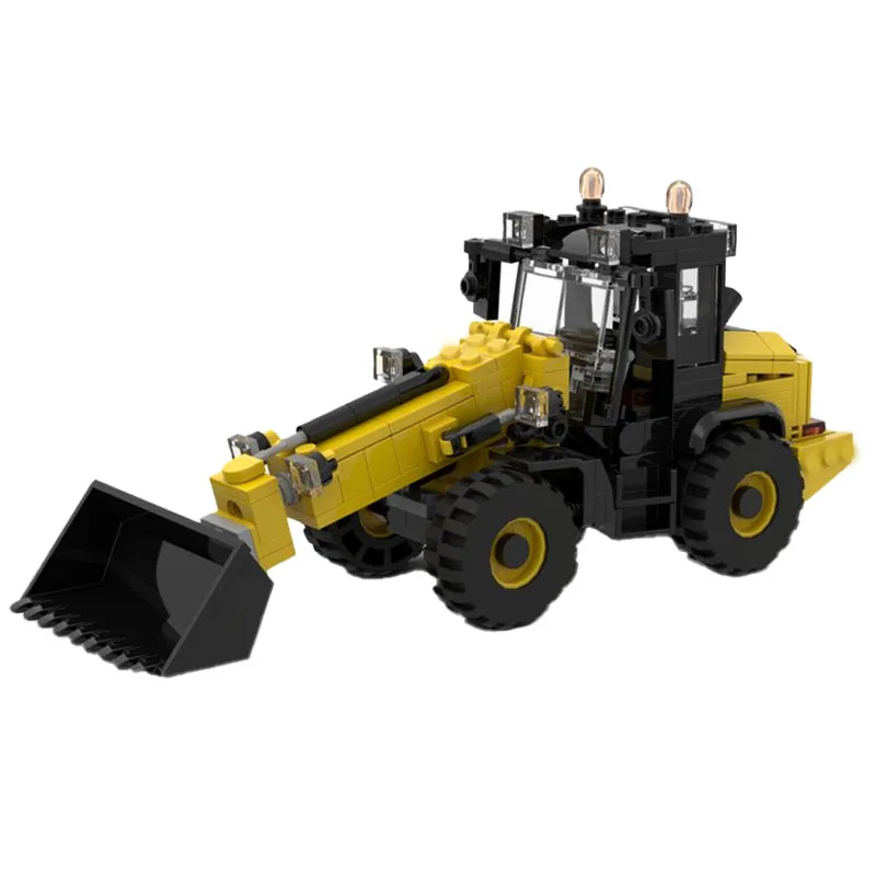 MOC-93079 Building Block Telescopic Loader Excavator Model 314 Pieces Children Educational Birthday Christmas New Year Toy Gift