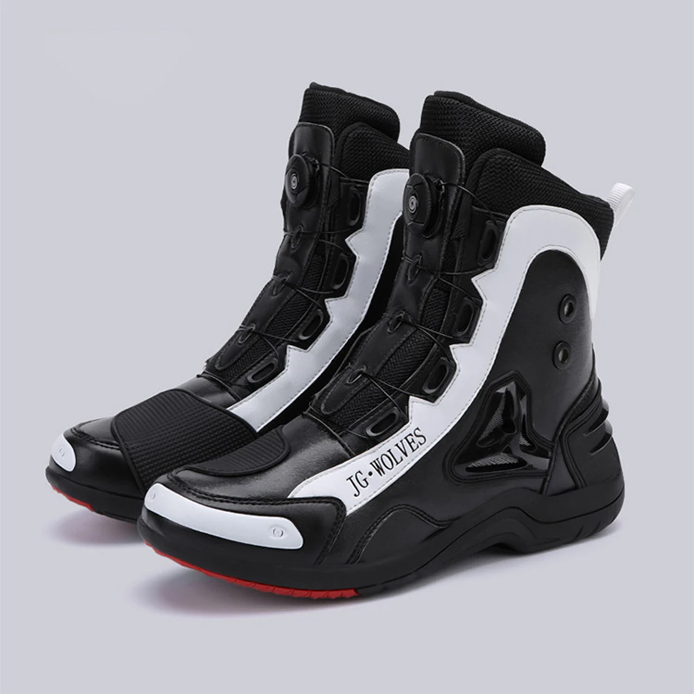 

Botas De Moto For 4 Season Motorbike Boots For Men Women Knight Shoes Non-slip Botas Motocross Wear Resistant Motorboats Casual