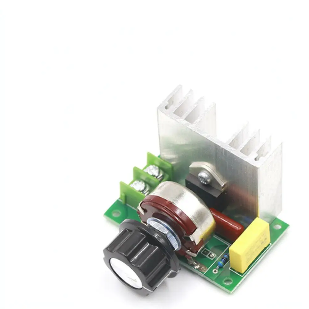 SCR Voltage Regulator Module 4000W 220V AC Speed Controller With External Potentiometer Dimmer For Industrial Electric Motor
