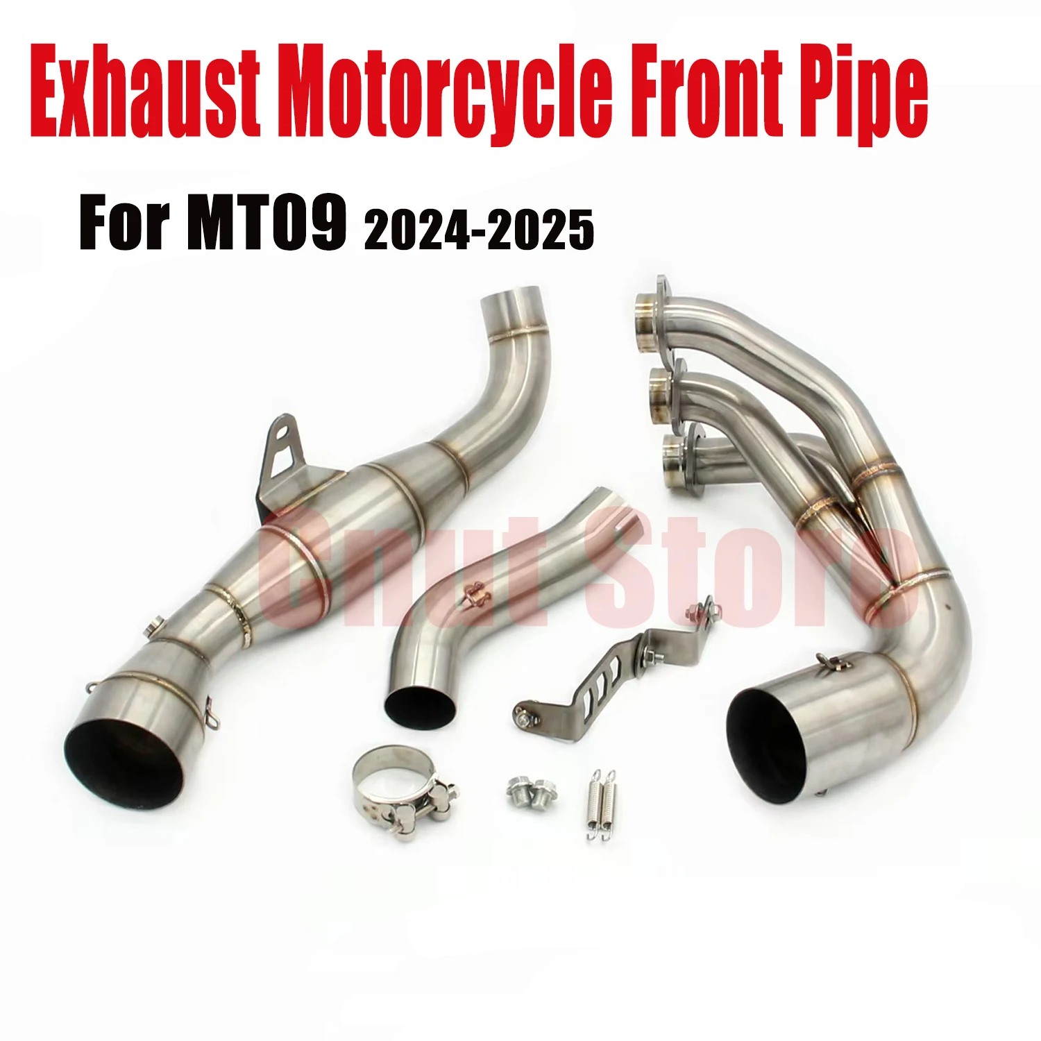 For YZF R9 MT09 FZ09 XSR900 Exhaust Motorcycle Front Pipe Stainless Steel Motocross Slip on Full Systems 2024-2025