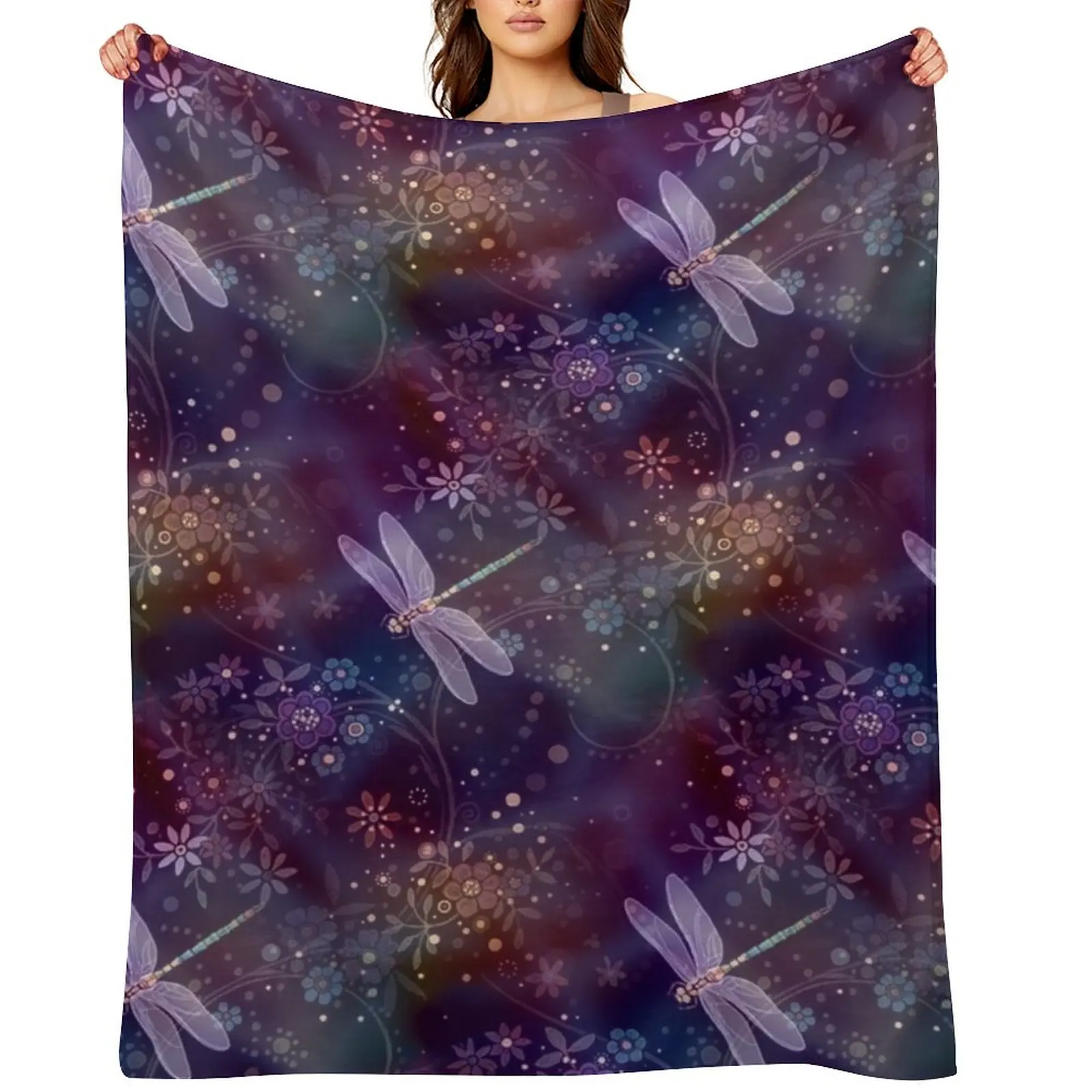 

Dreamy Dragonflies Throw Blanket For Baby Hair Luxury Throw Winter beds Blankets