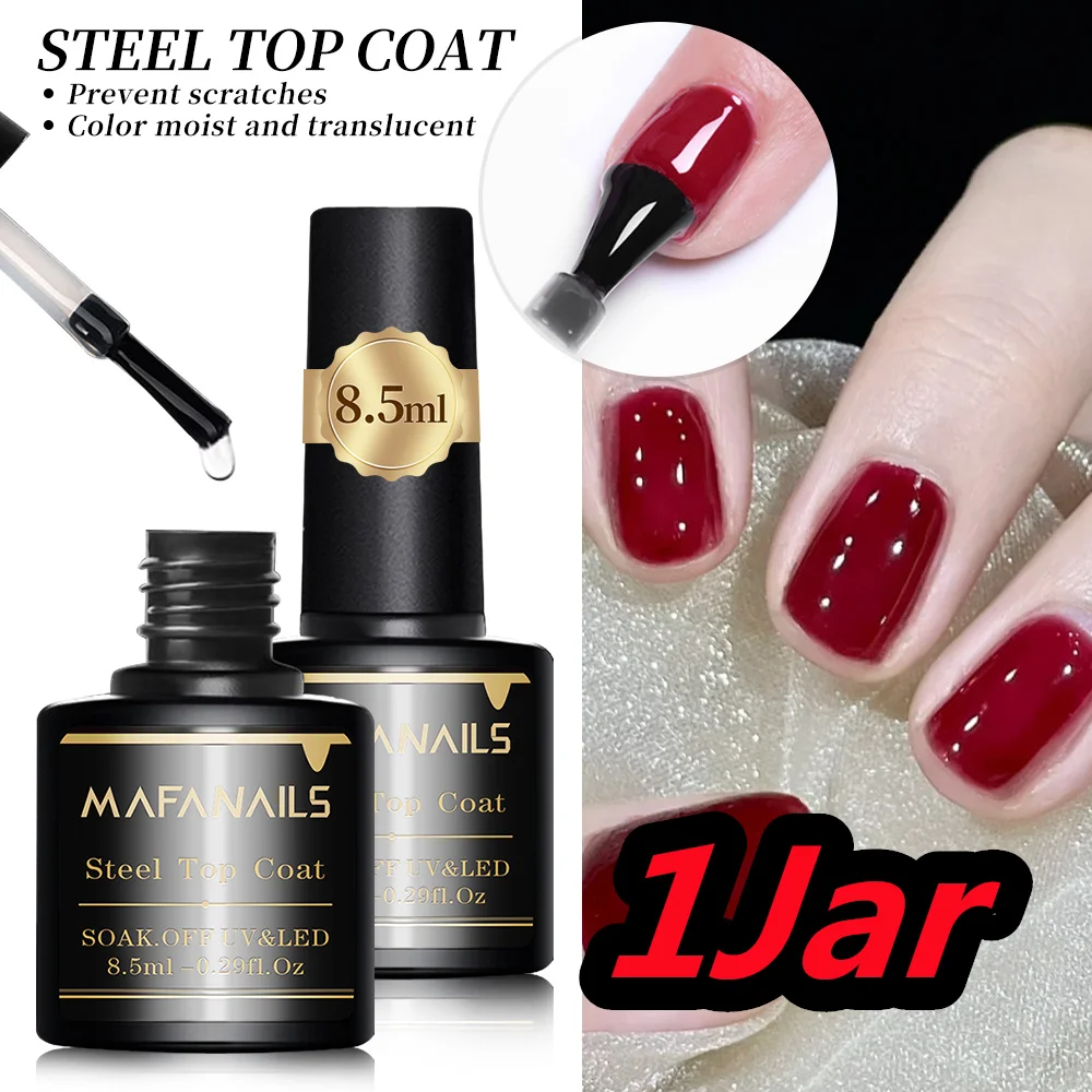 1/2/3 Uds Top, Base y capa mate Gel para decoración de uñas 8,5 ml esmalte de uñas de Gel semipermanente transparente Gel superior de manicura profesional