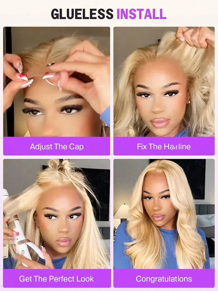 شقراء مستقيم 100% شعر بشري لعذراء 13x4 الدانتيل شعر مستعار أمامي قبل قطعها شعري عذراء الشعر شعر مستعار طبيعي للنساء