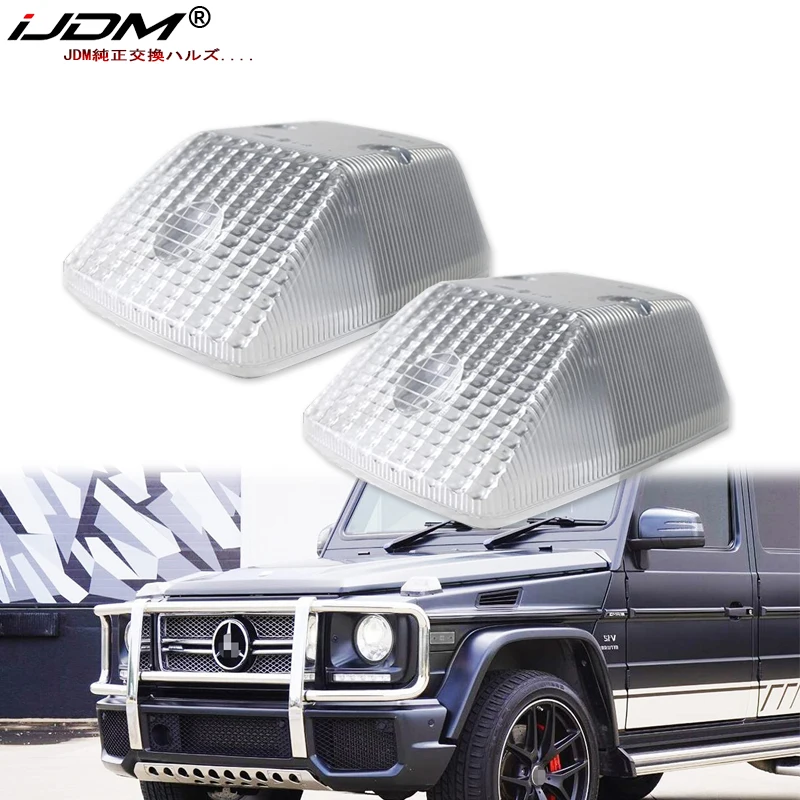 2X For Mercedes Benz G-Class W460 W461 W463 Sprinter W901 W902 W903 Front Corner Lamp Housing Rear Turn Signal Lens Replacement