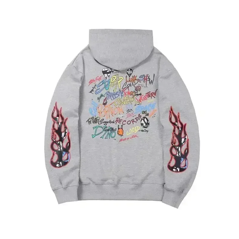 New Fashion Light Luxury Tide Spring and Autumn Children\'s Hoodie Letter Pattern Printed Pure Cotton Sweatshirt School Style