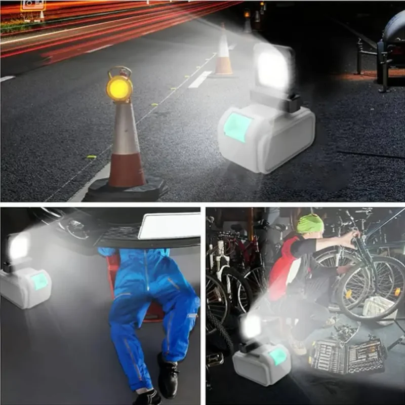 1-5PCS Magnetic LED Work Light, 2000LM Compatible with DeWalt Milwaukee Makita 20V/18V, Portable Floodlight for Outdoor Job Site