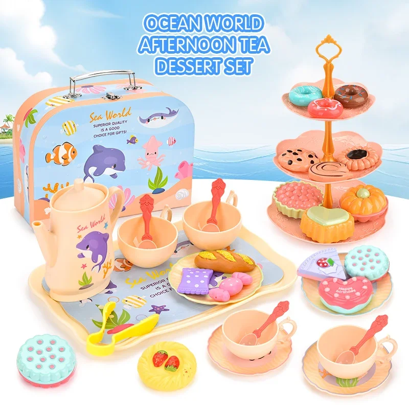 Ocean World Afternoon Tea Dessert Playset - 3+ Years,  Ideal for Imaginative Play,