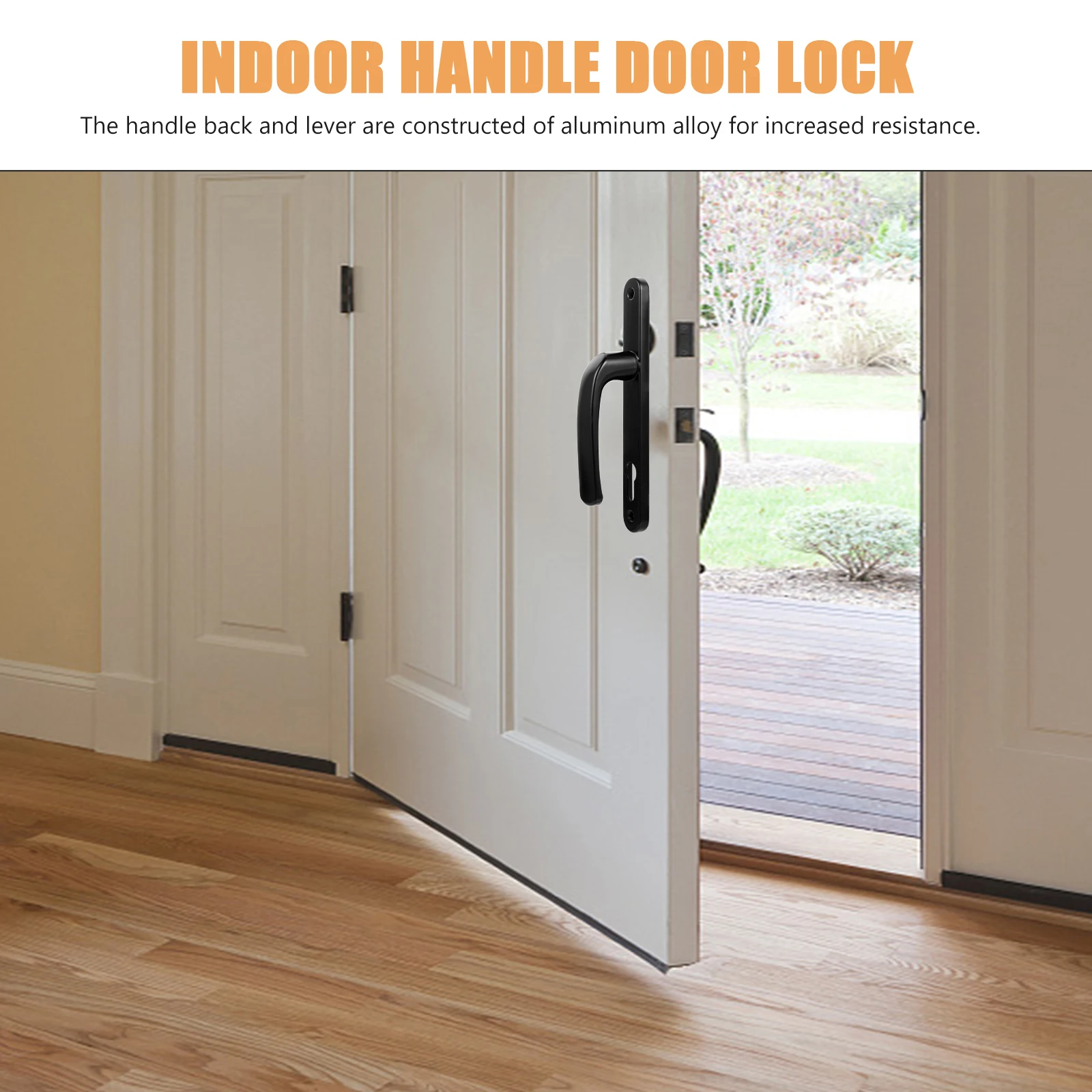 

1 Pair Indoor Handle Door Lock Aluminum Alloy Universal European Style Retro Mute Lever For Bedroom Interior Upvc Doors Door