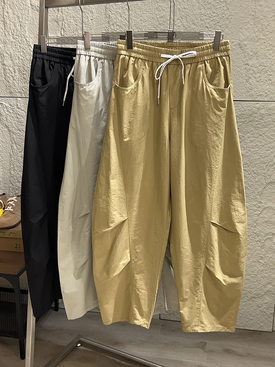 

American Retro Straight Leg Cotton Casual Pants Lightweight Breathable Men's Loose Fit Casual Trousers Trendy Autumn Wear
