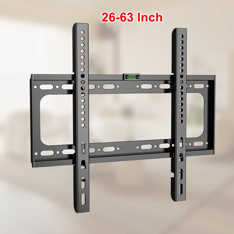 Fixed TV Wall Mount Bracket for 26-63 Inch Screens, Metal, VESA Mount 400x400mm,Load-Bearing 50Kg/110lb Secure Mounting for Home