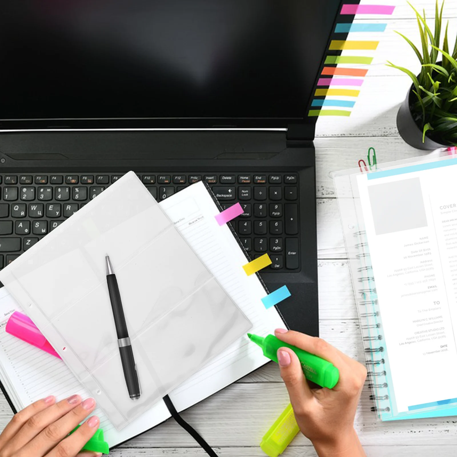 1 حقيبة من صفحات ألبوم جمع الأوراق النقدية وأكمام العملات البلاستيكية لعرض الأكياس الواقية لتخزين الأموال الورقية