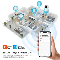 FUERS 4K 8MP WiFi IP Camera With Adjustable Bracket Tuya Smart Home Security Wireless Surveillance Camera Baby Monitor Mini Cam 6