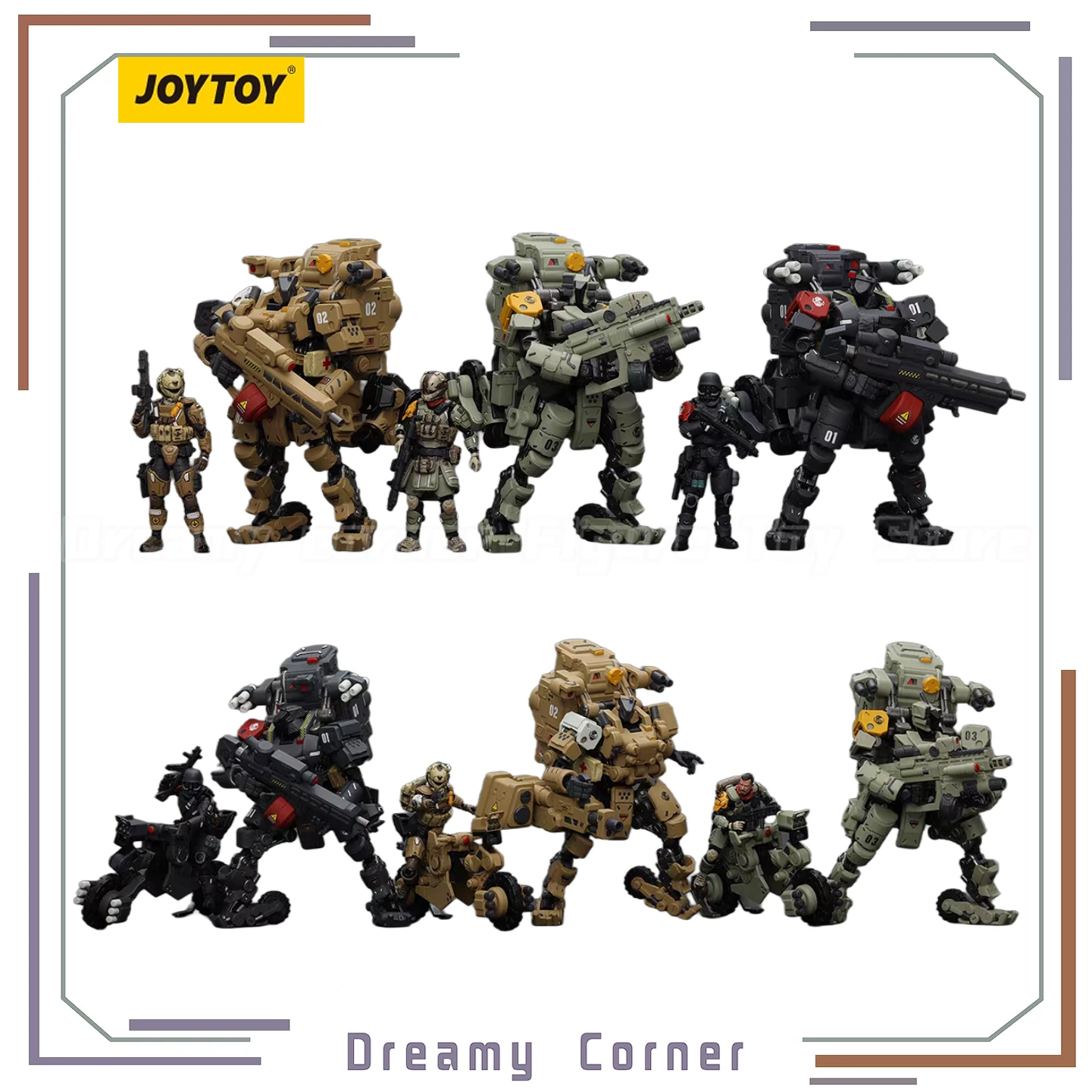 

【В наличии】JOYTOY Fear XS-01 Night Raid Type Fear XS-02 Assault Type Fear XS-03 Тактический тип 1/25 Модель фигурки