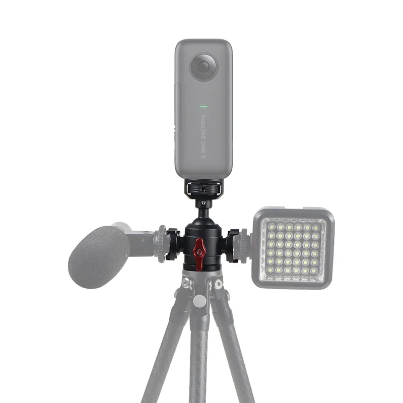 범용 삼각대 헤드 360 °   디지털 SLR 카메라용 구형 파노라마 헤드 표준 1/4인치 나사 인터페이스 볼헤드 어댑터