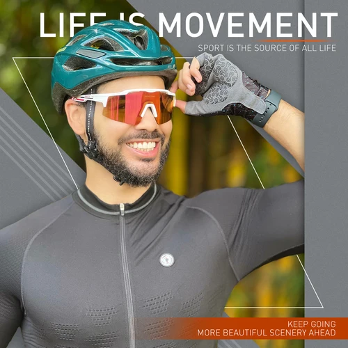 Imagen 2 del producto Gafas polarizadas para ciclismo de montaña, gafas de sol deportivas para correr, gafas para hombre y mujer, gafas para bicicleta, esquí, pesca, escalada