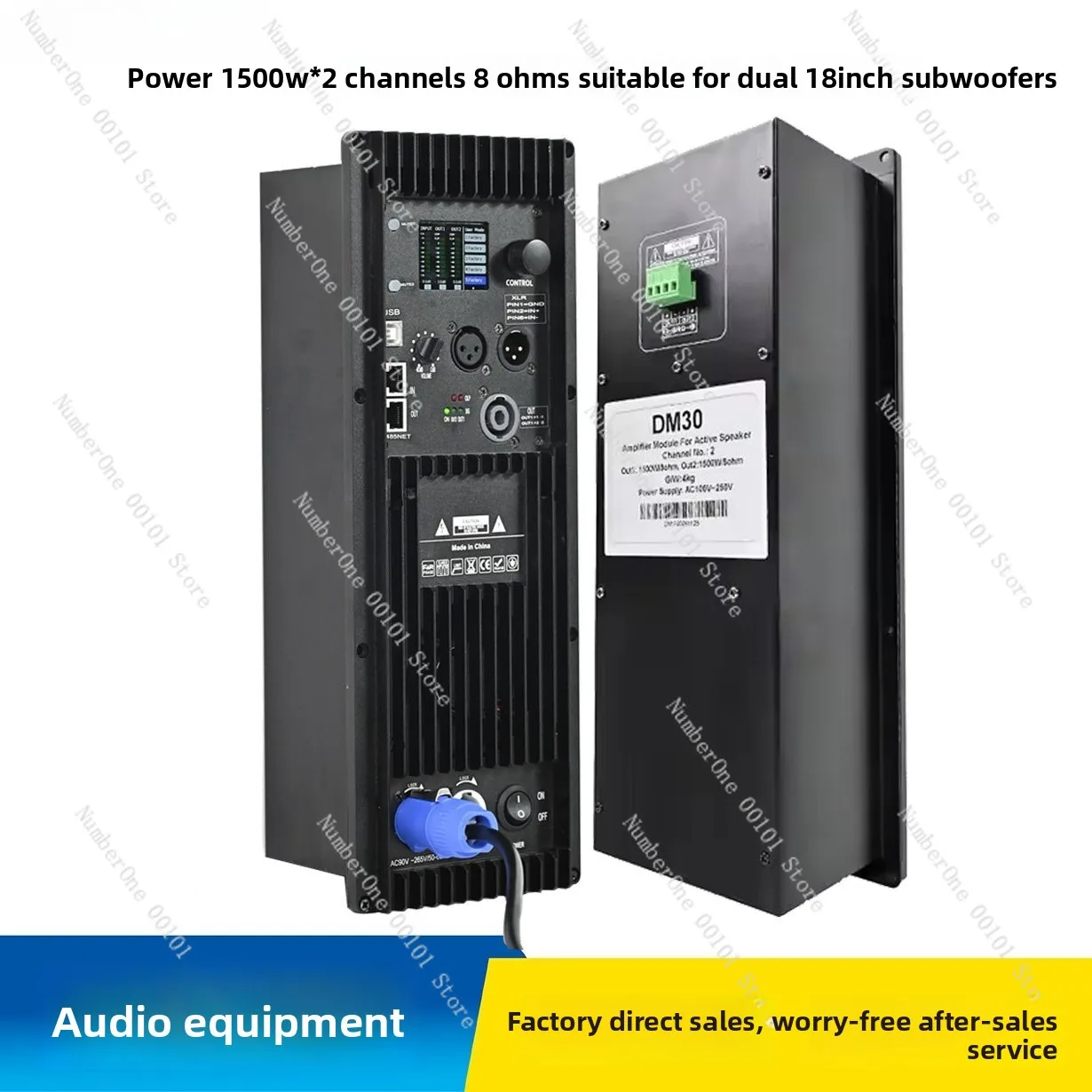 DM30 3000W Sub Module Amplifier Class D Stereo Amplifier Module Mini Dsp Amplifier for Subwoofer