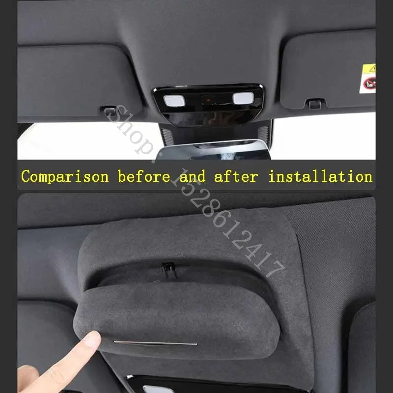 

Car Glasses Case For Li Lixiang L7 L8 L9 2022 2023 Car Sunroof Fur Sunglasses Storage Box Car Accessories