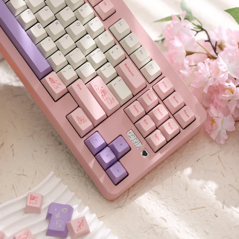 

FBB колпачки для клавиш Magic MIMI, милый розовый стиль для механической клавиатуры, колпачки для клавиш MX, переключатели по индивидуальному заказу, подарок «сделай сам» для влюбленных, друзей, 1,7 мм