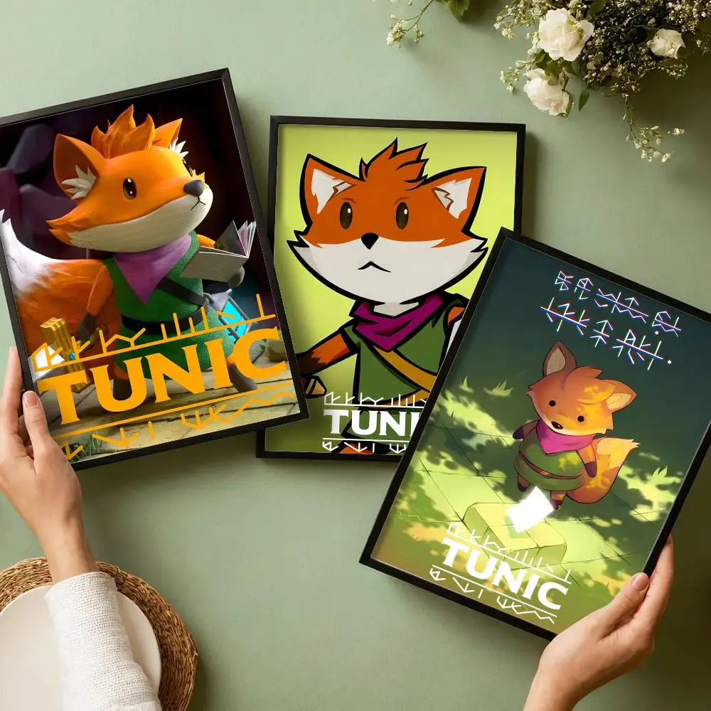Cute Game T-Tunic Poster Decorative Wall Art Stickers Mural Photo Print for Home Living Room Hallway Decor