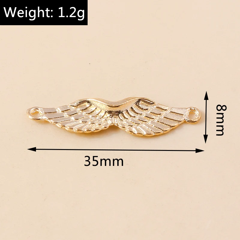 Leslie Mixed 20 Stück Charms Legierung Metall Federflügel Anhänger für DIY handgefertigte Armbänder Halsketten Schmuckherstellung Zubehör – Detail 9