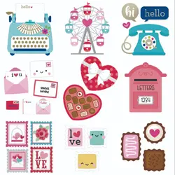 Valentine's Day Chocolate Shaped Shaker Metal Cutting Layered Die Scrapbook Die Photo Album Decoration DIY Card Craft 2022