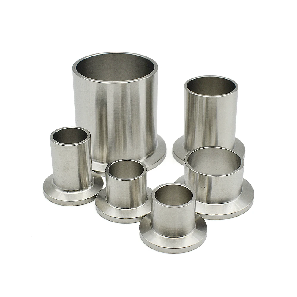 20/30/40/50 Length KF10/16/25/40/50 Weld Ferrule Vacuum Pipe Fitting Fit Tri Clamp304 Stainless Steel  Joint Vacuum Flange