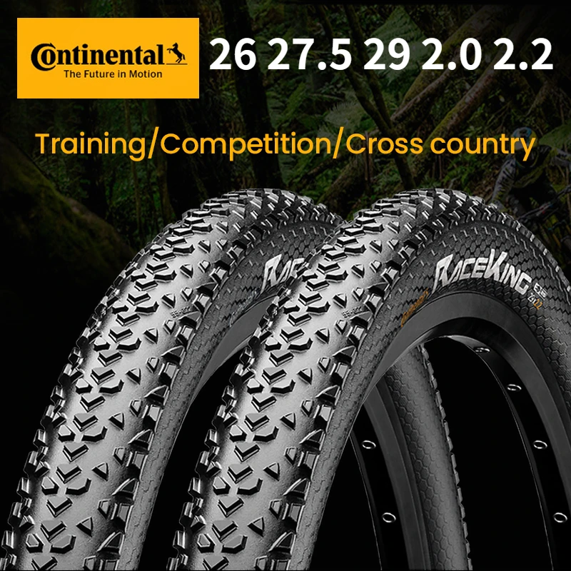 Continental Race King MTB Tire 26 27.5 29 2.0 2.2 Tire Rim 180TPI Bicycle No-Folding Tire Steel Wire Tyre Anti Puncture