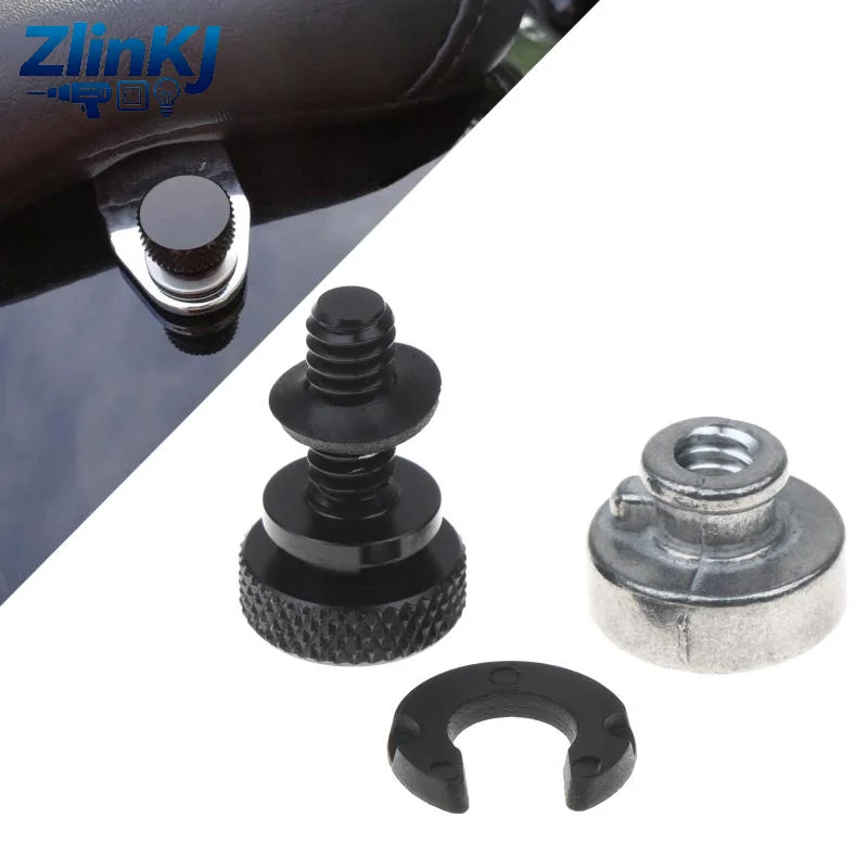 Anti-Loose 6mm Motorcycle Rear Seat Bolt Nut Kit 1Set Mounting Screw for Universal Motorbike Repair Replacement Parts