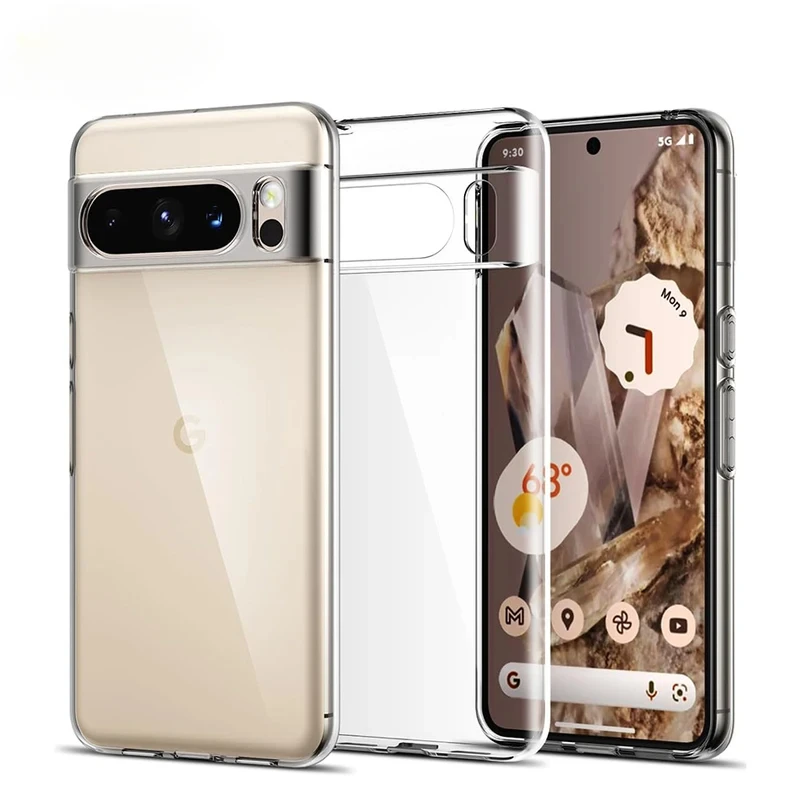 

Ultra thin silicone soft case for Google Pixel 9 Pro 8 7 6 8A 7A 6A transparent crystal clear soft shell shockproof back cover