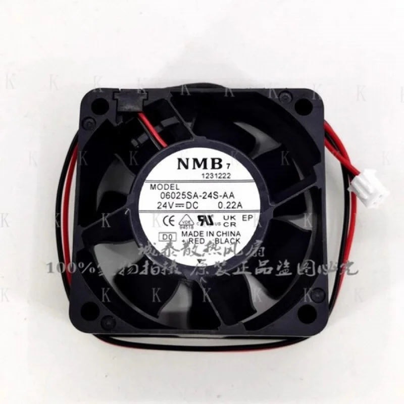 

C ДЛЯ NMB 06025SA-24S-AA DC24V 0,22A 6CM 2-контактный бесшумный охлаждающий вентилятор