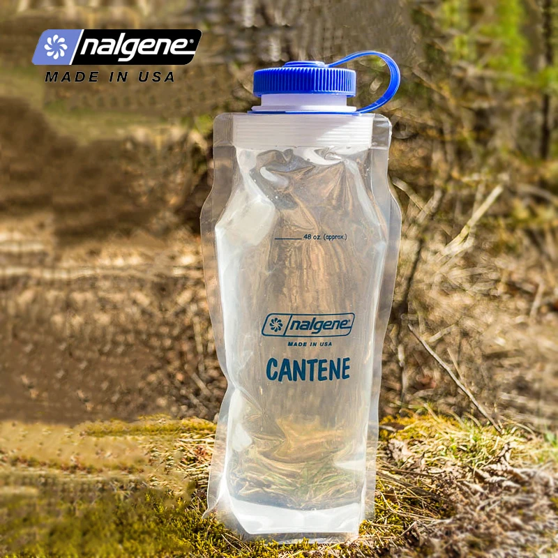 Imagem -02 - Nalgene-garrafa de Água Transparente Portátil Ultra Leve Bolsa de Água Dobrável Esportes ao ar Livre Camping Caminhadas Garrafa Bebendo