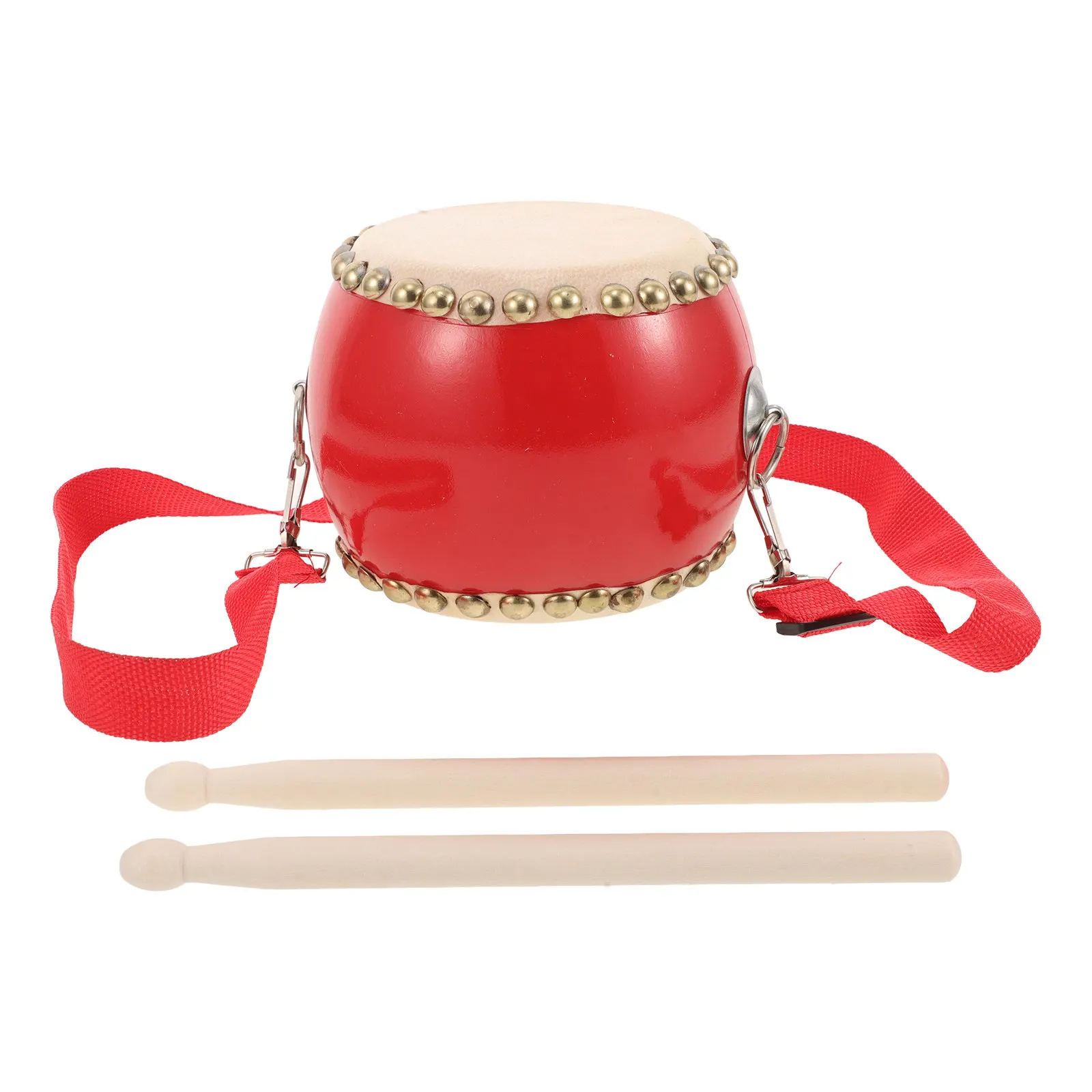 

1Set Early Education Drum Set Small Hand Drum Baby Drumsticks Portable Kids Percussion Instrument for Toddlers