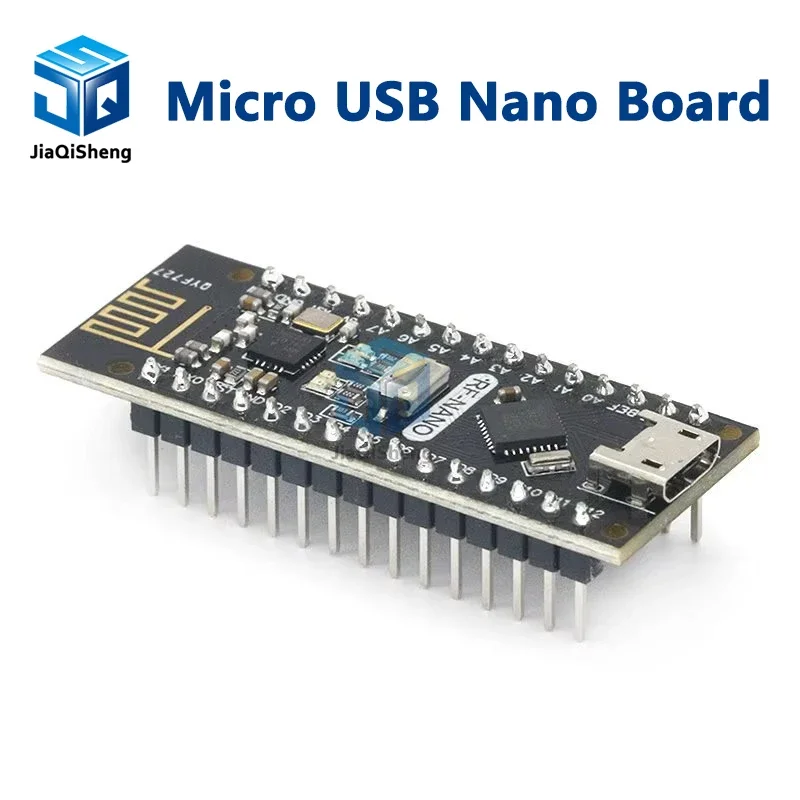 RF-Nano for Arduino Nano V3.0, Micro USB Nano Board ATmega328P QFN32 5V 16M CH340, Integrate NRF24l01+2.4G wireless