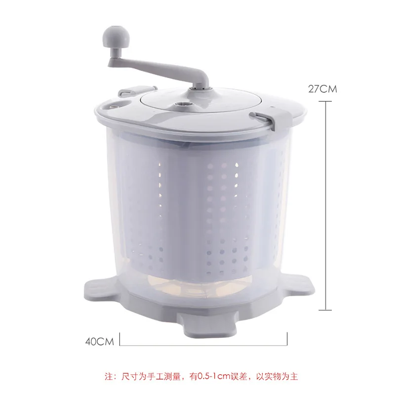 Manual water addition Hand-cranked washing machine Dehydration drying bucket Foot pedal balance Student dormitory Elution all-in