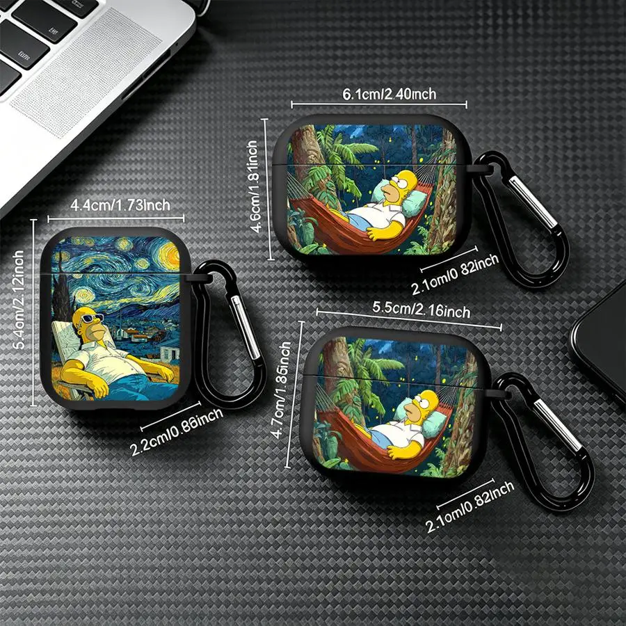 Skeleton S-Simpsons Earphone Cases Cover Case For Airpods 5 4 Pro 3 2 1 Pro2 Pro3