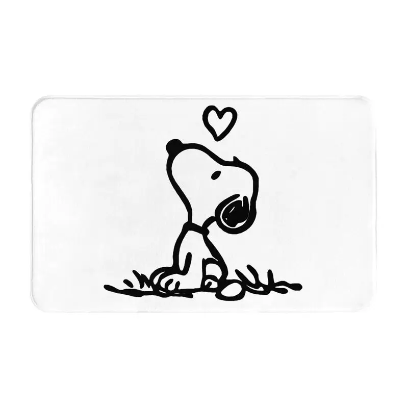 Custom Cartoon Snoopy Woodstock Animation Doormat Non-Slip Bathroom Kitchen Floor Door Mats Anime Dog Garage Rug Carpet Footpad