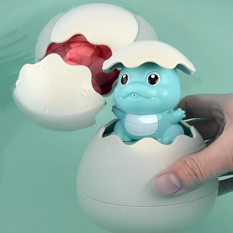 Baby Bathroom Bath Toy Little Yellow Duck Shower Head Kidsren's Bath Play Penguin Dinosaur Floating Spray Egg Water Bathtub Toy