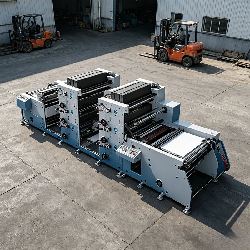 Multi-color Flexographic Printing Machine with Die Cutting Station for Label and Sticker Production