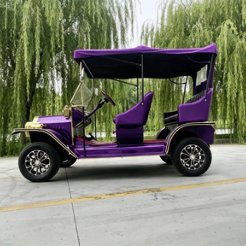 72V Lithium Battery Vintage Electric Retro Sedan Dedicated To Attractions Antique Classic Car Early 20TH-Century Car Body