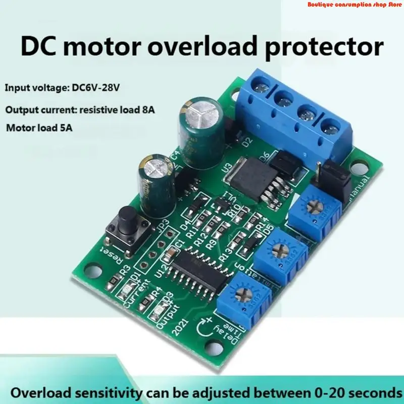 L9NA Advanced Overcurrent Protectors Device for Motors 6V 12V 24V 10A with Overloads Cutoff for Automatic Door