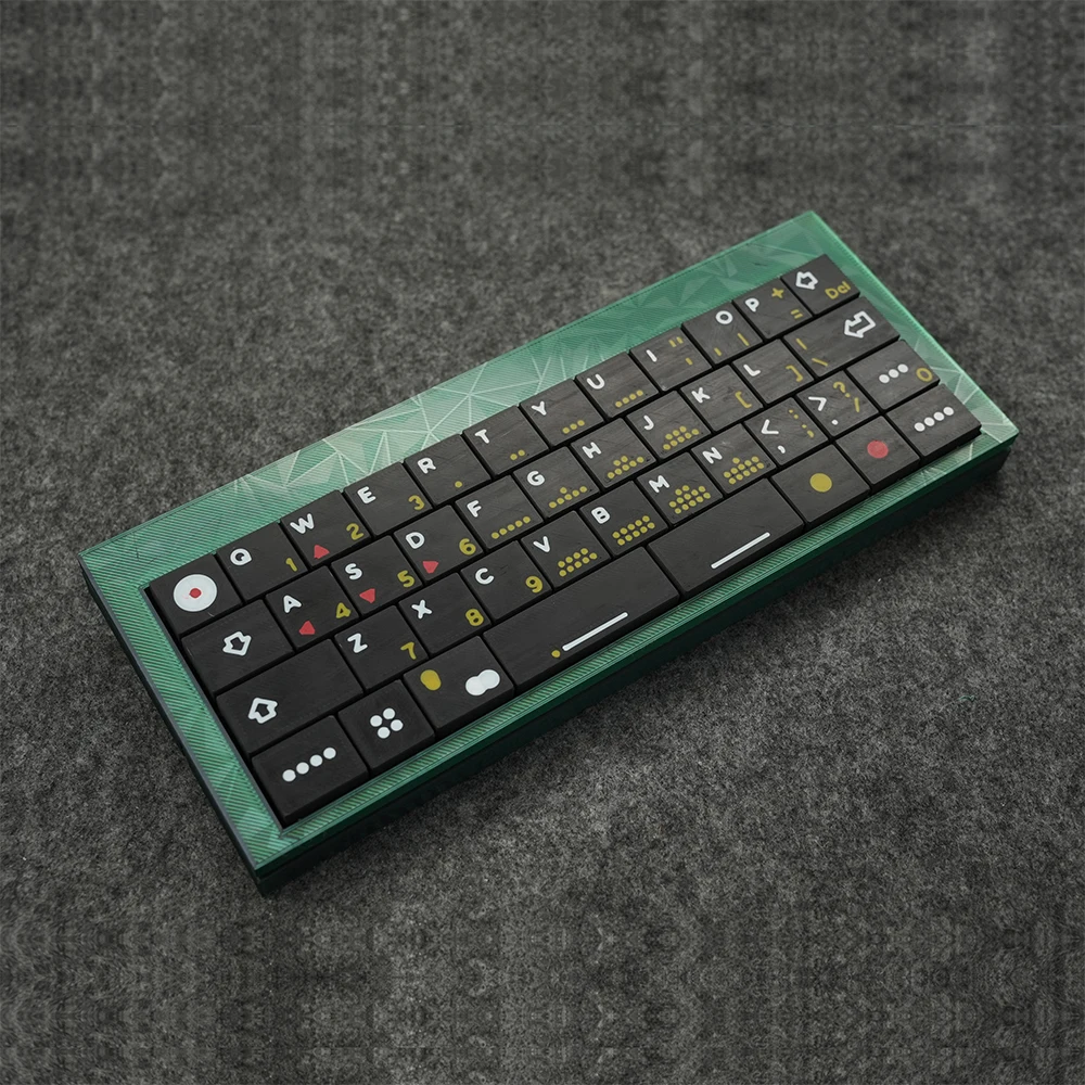Tuozhu مجموعة لوحة المفاتيح الطباعة ثلاثية الأبعاد 40 تخطيط مجموعة لوحة المفاتيح الميكانيكية المخصصة الساخن مبادلة قارورة RGB الألعاب مكتب الملحقات هدية #2
