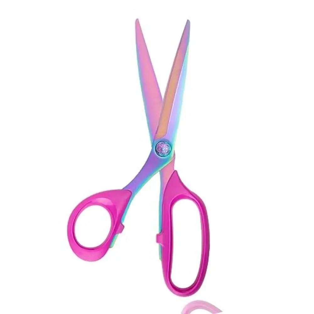 Professional Sewing Scissors Sharp Titanium Coating Fabric Scissors Forged Stainless Steel Multi-Purpose Shears