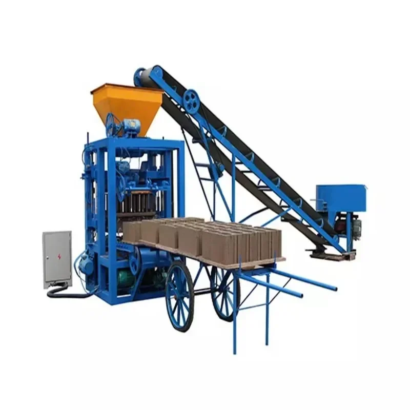 Automatic Hydraulic Concrete Hollow/Solid Paver Brick Making Machine In China