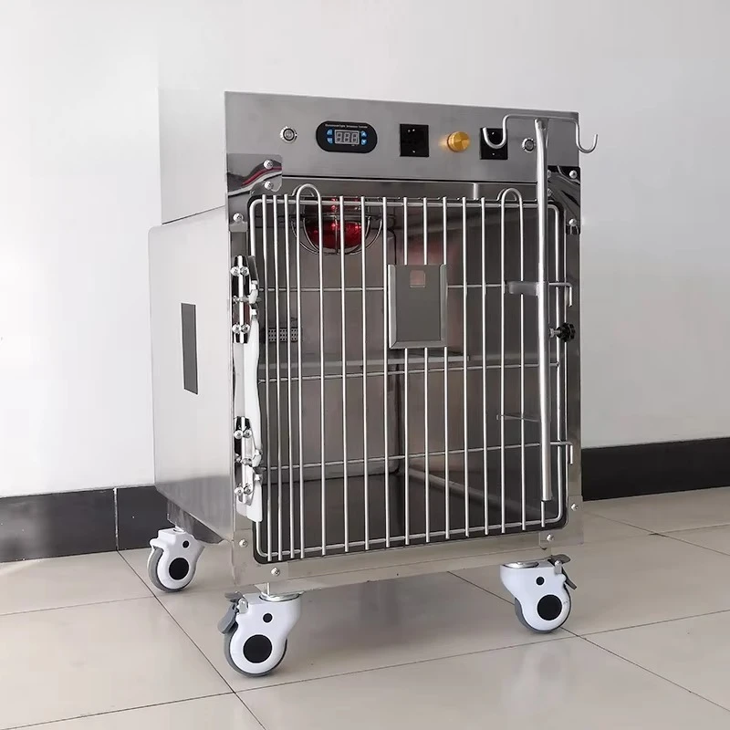 

Veterinary Instrument Stainless Steel Cage Veterinary Intensive Care Unit Hospital Icu Oxygen Cages for Pet