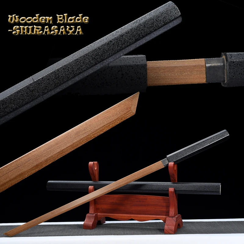 High Quality Wooden Sword, Samurai Sword, Shirasaya Katana, Straight Swords,Wood Blade,Training Sword, Bokken,Kusanagi